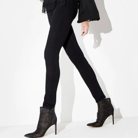 New Sam Edelma Farren Tulle Pointed-Toe Booties size 7