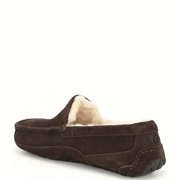 NEW Sizes 9 to 13 Men's Ascot Moc Toe Slippers Loafers - Espresso