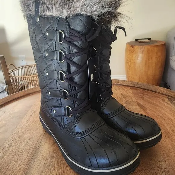 NEW Sorel Tofino CVS Black Waterproof Boots Women's Size 11