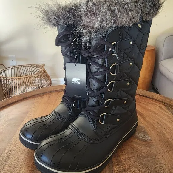 NEW Sorel Tofino CVS Black Waterproof Boots Women's Size 11