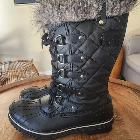 NEW Sorel Tofino CVS Black Waterproof Boots Women's Size 11