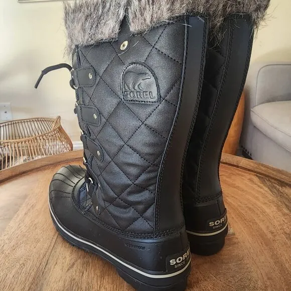 NEW Sorel Tofino CVS Black Waterproof Boots Women's Size 11