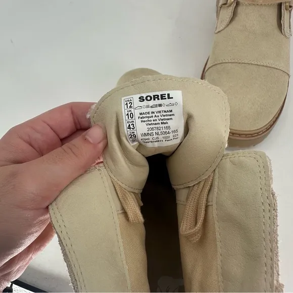 NEW Sorel Women's Joan Now Lace-Up Cozy Boots Size 12 Brown Furry