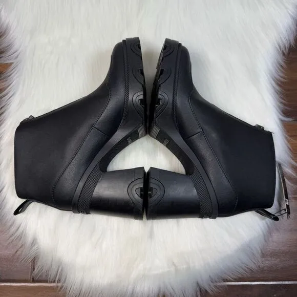 NEW Sorel Women's Size 9.5 Black Brex Bold‎ Zip Front Chunky Bootie Boots