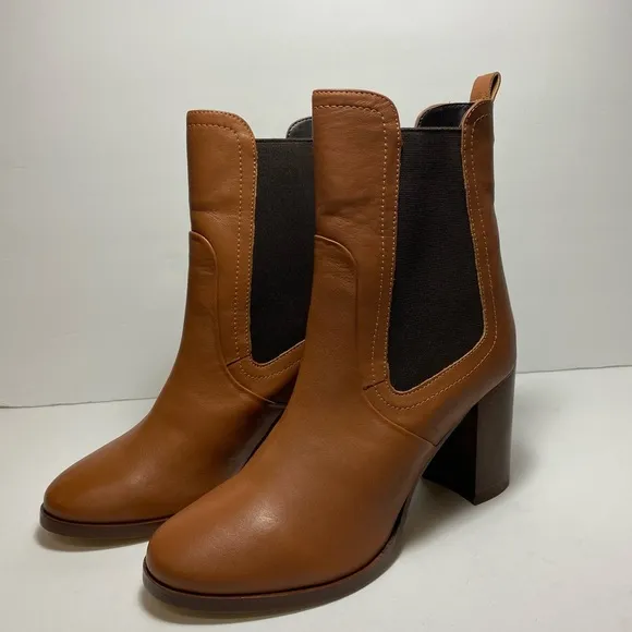 New Ted Baker London Daphina  Leather Heeled Chelsea Beautiful Ankle Boots Sz 9