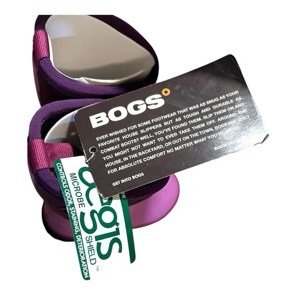 New Toddler BOGS Boots Size 8 52564 Classic High Handle Two Toned Purple rare