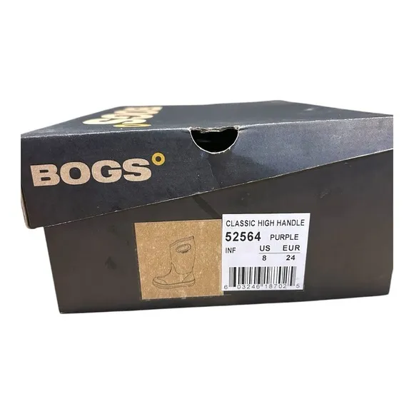 New Toddler BOGS Boots Size 8 52564 Classic High Handle Two Toned Purple rare