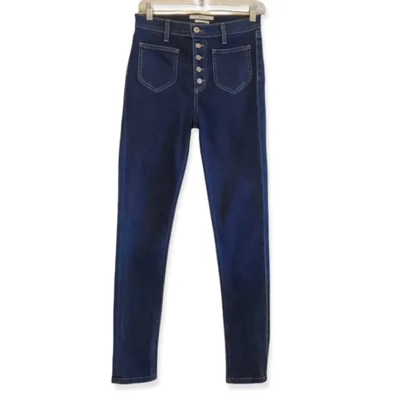 NEW TULAROSA x REVOLVE Nora Button Fly High Rise Jean Monserrat, Size 27
