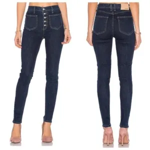 NEW TULAROSA x REVOLVE Nora Button Fly High Rise Jean Monserrat, Size 27