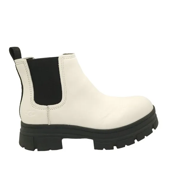 NEW UGG Ashton Chelsea Boots Womens 9.5 White Chunky Chic Boho Retro Y2K