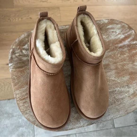 New Ugg Classic Ultra Mini Boots Chestnut