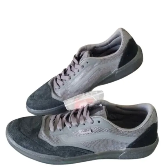 New Vans Ave Pro Skater Black Gray Sneakers Casual Punk Skateboarding Shoes