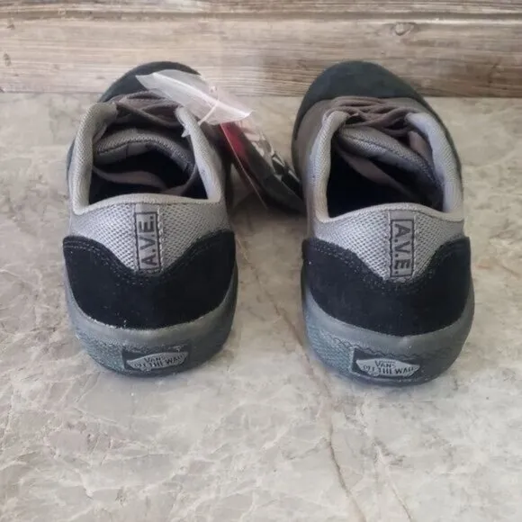 New Vans Ave Pro Skater Black Gray Sneakers Casual Punk Skateboarding Shoes