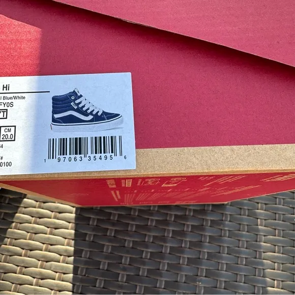 New Vans Filmore High Top Sneakers, Rare Royal Blue, Kids, Youth, Sizes 1 2 3
