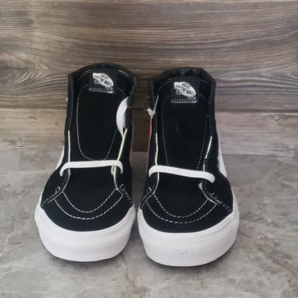 New Vans Sk8 Hi Skull Tapestry Black White High Top Sneakers Punk Goth Skater