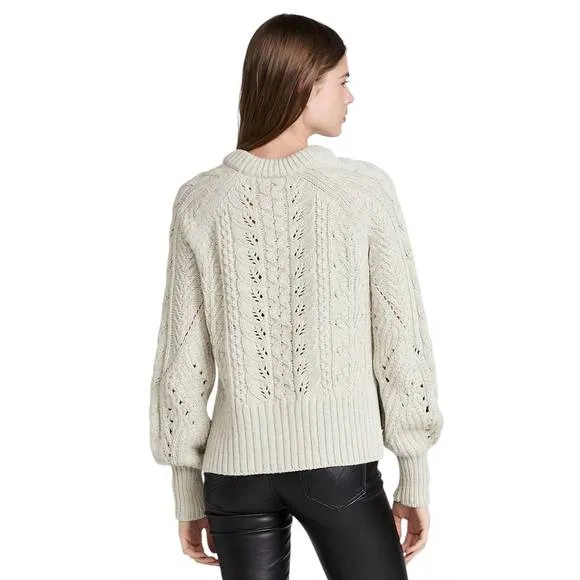NEW VERONICA BEARD asita sweater in ivory