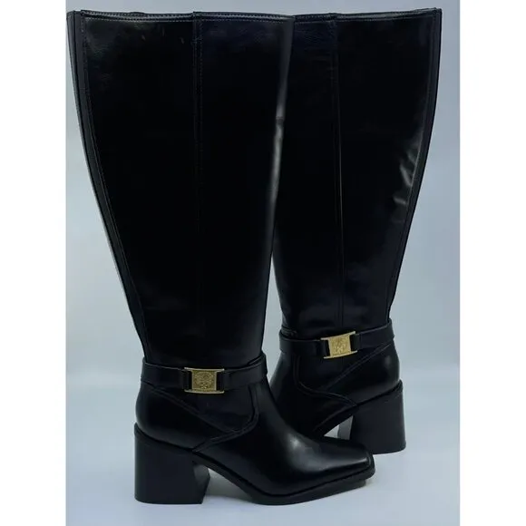 New Vince Camuto Wide Calf Black Sangeti Tall Boots Size 8