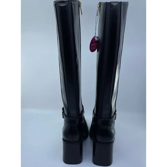 New Vince Camuto Wide Calf Black Sangeti Tall Boots Size 8