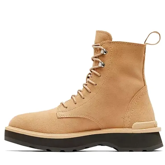 New w/Box Sorel Hi-Line Lace Up Waterproof Suede Lug Sole Ankle Boots Size 9.5