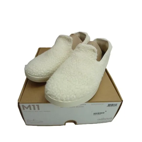 NEW with Box Allbirds Wool Lounger Fluff Natural White US M10 Wool Loafers