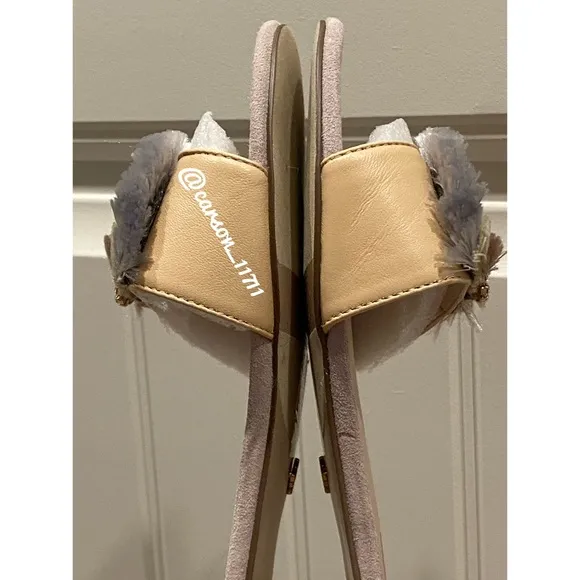 NIB BHLDN Ombré Fringe Bridal Sandals 6.5