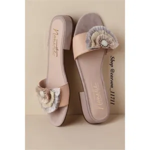NIB BHLDN Ombré Fringe Bridal Sandals 6.5