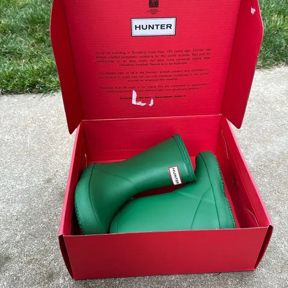 NIB Hunter Kids' Original First Classic Rain Boot