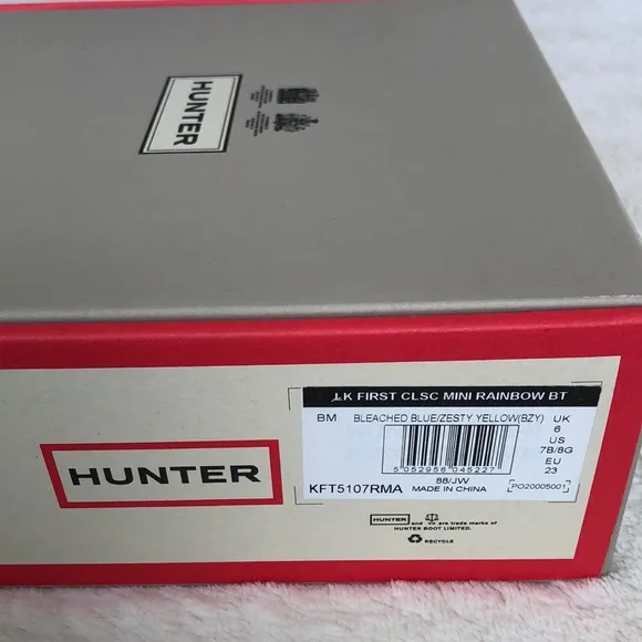 NIB Hunter Kids' Original First Classic Rain Boot