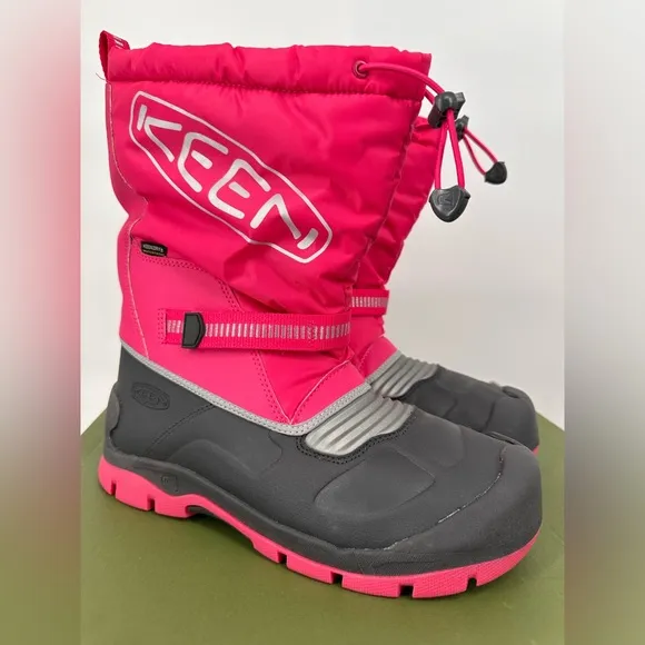 NIB KEEN Youth Pink Waterproof Snow Boots