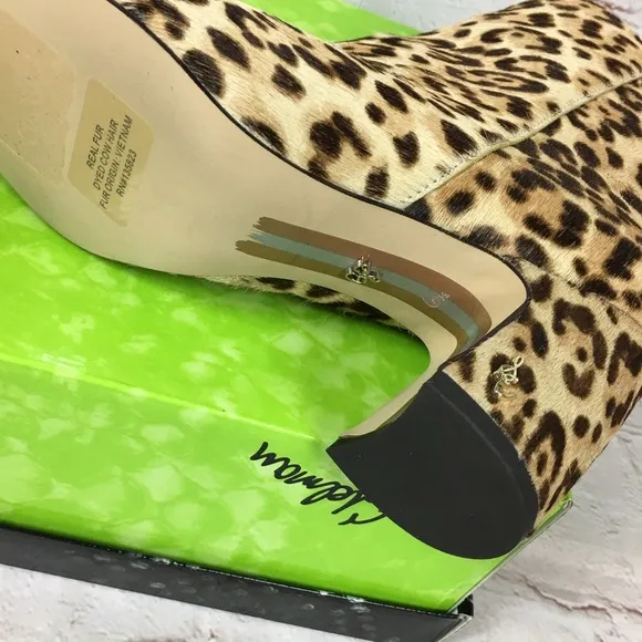NIB Sam Edelman Hilty Leopard Print Boots sz 6.5