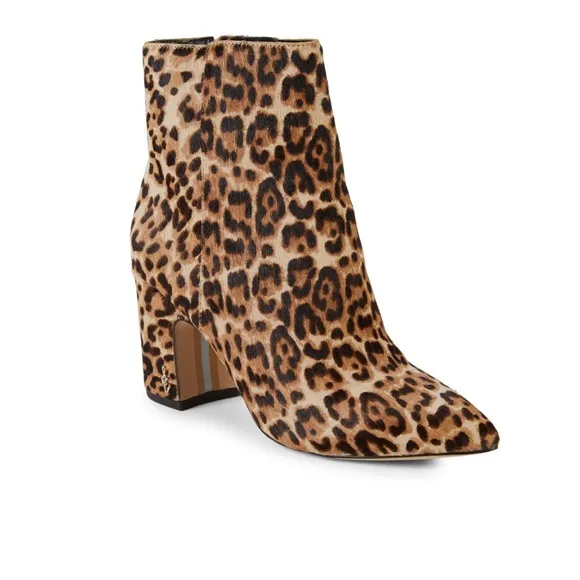 NIB Sam Edelman Hilty Leopard Print Boots sz 6.5