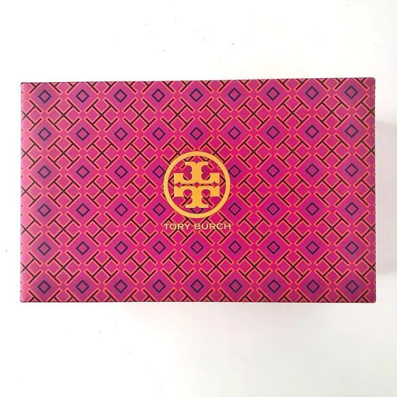 NIB Tory Burch Yo Yo Squash Orange Flip Flops Women’s 7 Sandals