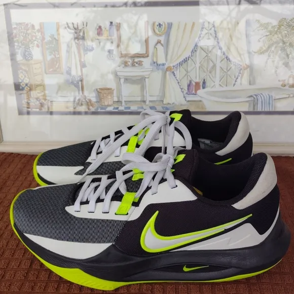 Nike Air &quot;Precision 6&quot; Tri-Color Basketball Sneakers. Size 9. Excellent Cond.