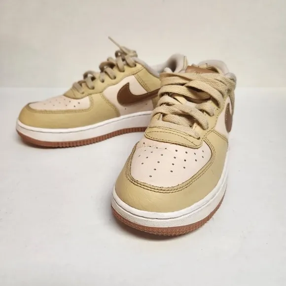 Nike Air Force 1 LV8 Youth 1.5Y Ale Brown Sesame Excellent Used Condition