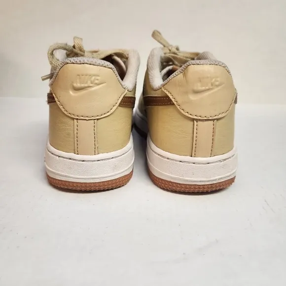 Nike Air Force 1 LV8 Youth 1.5Y Ale Brown Sesame Excellent Used Condition