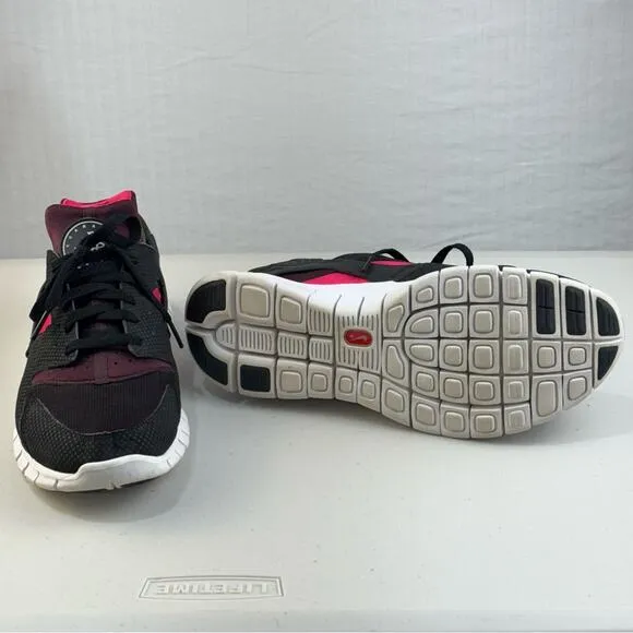 Nike Air Huarache Free Run “Bred” Black Mahogany Scarlet Men’s Size 9 EUR 42.5