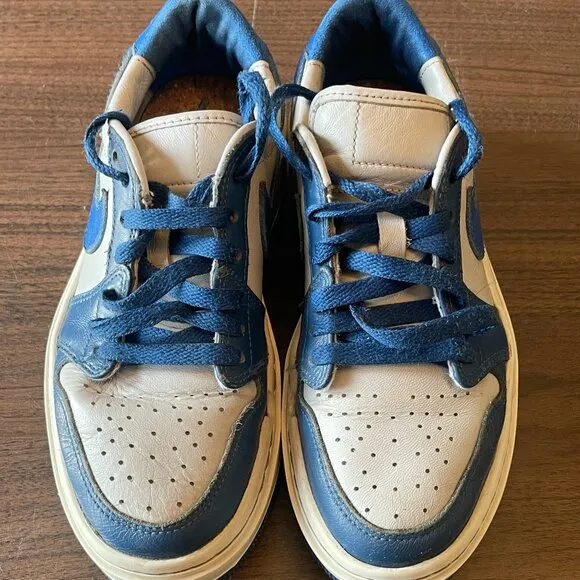 Nike Air Jordan 1 Elevate Low Girl's Size 6Y French Blue/Gray Sneakers DH7004-4