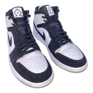 Nike Air Jordan 1 Mid Diamond Shorts Black White DH6933-100 Mens Size 9.5