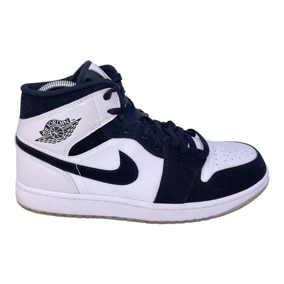 Nike Air Jordan 1 Mid Diamond Shorts Black White DH6933-100 Mens Size 9.5