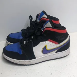Nike Air Jordan 1 Mid Rivals Sneakers Basketball Shoes 5.5