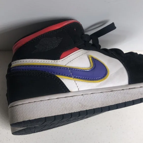 Nike Air Jordan 1 Mid Rivals Sneakers Basketball Shoes 5.5