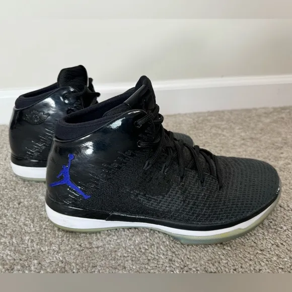 Nike Air Jordan 31 Space Jam Mid top 2016 Black Sneakers Kids Shoe Size 7Y