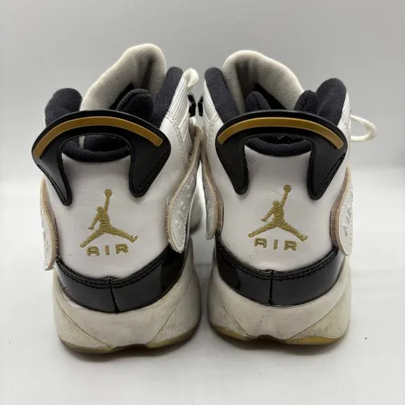 NIKE AIR JORDAN 6 Rings Defining Moment Black Basketball Sneakers Sz 7Y / 8.5W