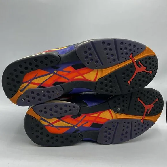 Nike Air Jordan 8 Mens White/Infrared Basketball Shoes Sneakers Size 11