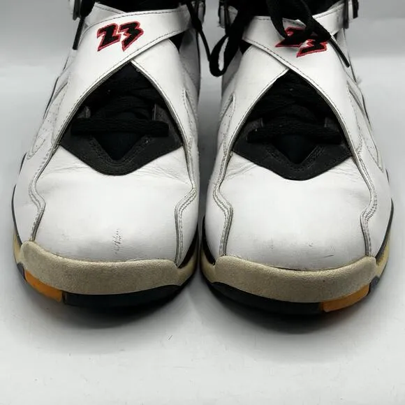 Nike Air Jordan 8 Mens White/Infrared Basketball Shoes Sneakers Size 11