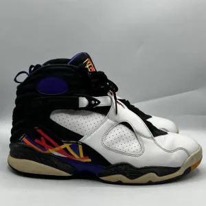 Nike Air Jordan 8 Mens White/Infrared Basketball Shoes Sneakers Size 11