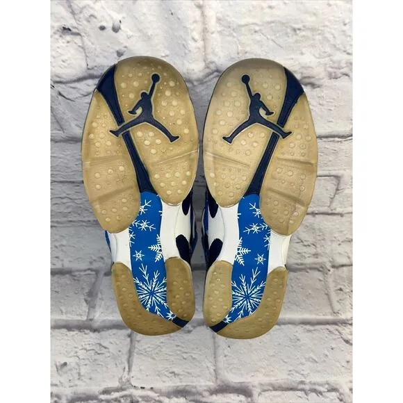 Nike Air Jordan 8 Snowflake 6.5 Y Retro 305368-400 Blue Basketball Shoe Sneaker