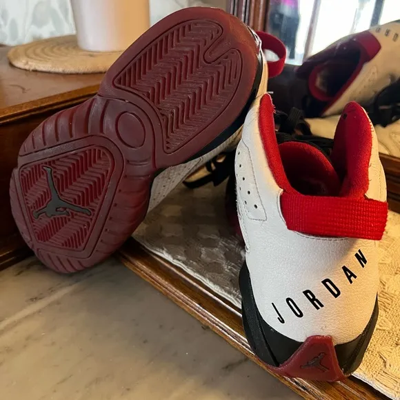NIKE Air Jordan Lift off Mid Basketball Athletic Sneakers White Red Black Mens 8