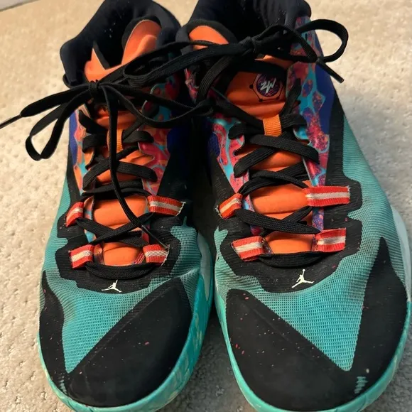 NIKE AIR JORDAN Men's Zion 1 Basketball Hyper Jade Sneakers DA3130-800-Size 13