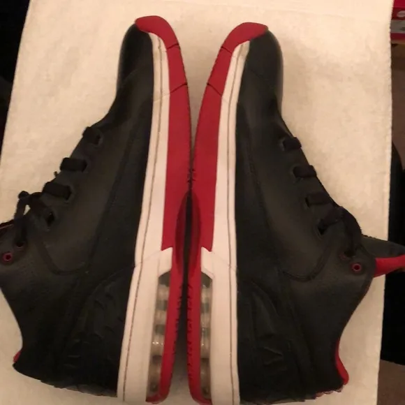 NIKE AIR JORDAN TEAM JORDAN BLACK/RED/WHITE BASKETBALL SNEAKERS MENS SIZE 12